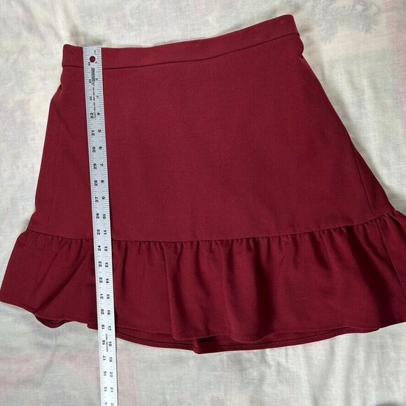 J.Crew Mercantile Womens Sz 6 lined flounced mini skirt Cottagecore Preppy - Picture 6 of 7